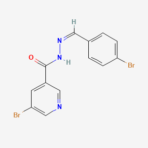 molecular formula C13H9Br2N3O B5912801 5-bromo-N'-(4-bromobenzylidene)nicotinohydrazide 