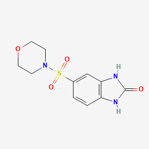 molecular formula C11H13N3O4S B5912804 5-(4-morpholinylsulfonyl)-1,3-dihydro-2H-benzimidazol-2-one 