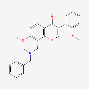molecular formula C25H23NO4 B5912810 8-{[benzyl(methyl)amino]methyl}-7-hydroxy-3-(2-methoxyphenyl)-4H-chromen-4-one 
