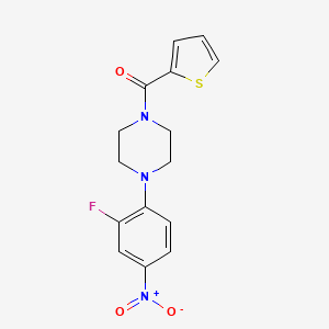 molecular formula C15H14FN3O3S B5912817 1-(2-fluoro-4-nitrophenyl)-4-(2-thienylcarbonyl)piperazine 