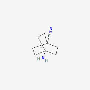 molecular formula C9H14N2 B591286 4-Aminobicyclo[2.2.2]octane-1-carbonitrile CAS No. 135908-50-8