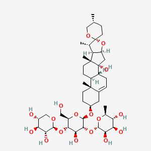 molecular formula C44H70O17 B591290 14-Hydroxy sprengerinin C CAS No. 1111088-89-1