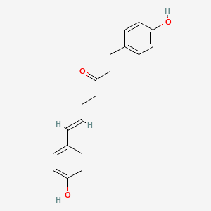 molecular formula C19H20O3 B591293 1,7-Bis(4-hydroxyphenyl)hept-6-en-3-one CAS No. 1251830-57-5