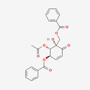 molecular formula C23H20O8 B591299 2-O-乙酰乙烯酮 CAS No. 358748-29-5