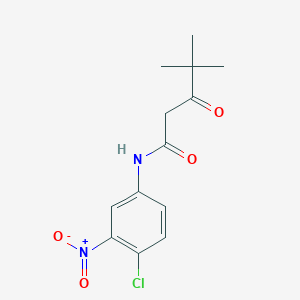 molecular formula C13H15ClN2O4 B5913002 N-(4-chloro-3-nitrophenyl)-4,4-dimethyl-3-oxopentanamide 