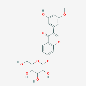 3-(3-Hydroxy-5-methoxyphenyl)-7-[3,4,5-trihydroxy-6-(hydroxymethyl)oxan-2-yl]oxychromen-4-one