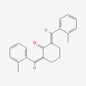 molecular formula C22H22O B5913046 2,6-双(2-甲基苄亚叉)环己酮 
