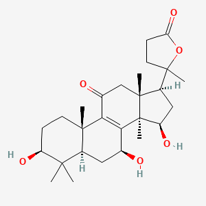 5-methyl-5-[(3S,5R,7S,10S,13R,14R,15R,17S)-3,7,15-trihydroxy-4,4,10,13,14-pentamethyl-11-oxo-1,2,3,5,6,7,12,15,16,17-decahydrocyclopenta[a]phenanthren-17-yl]oxolan-2-one