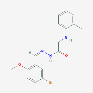 molecular formula C17H18BrN3O2 B5913174 N'-(5-bromo-2-methoxybenzylidene)-2-[(2-methylphenyl)amino]acetohydrazide 