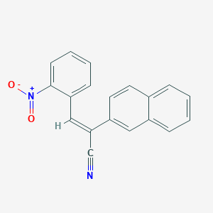 molecular formula C19H12N2O2 B5913190 2-(2-naphthyl)-3-(2-nitrophenyl)acrylonitrile 