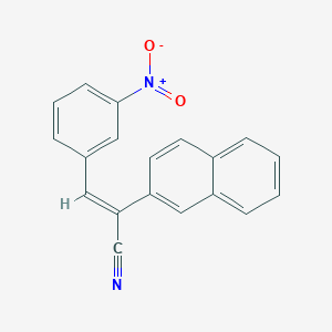 molecular formula C19H12N2O2 B5913194 2-(2-naphthyl)-3-(3-nitrophenyl)acrylonitrile 