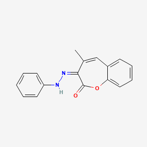 4-methyl-1-benzoxepine-2,3-dione 3-(phenylhydrazone)