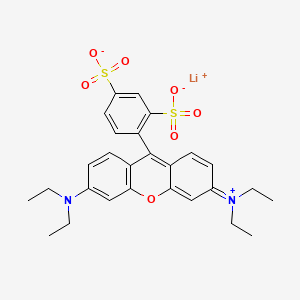 B591328 Xanthylium, 3,6-bis(diethylamino)-9-(2,4-disulfophenyl)-, inner salt, lithium salt (1:1) CAS No. 131013-82-6
