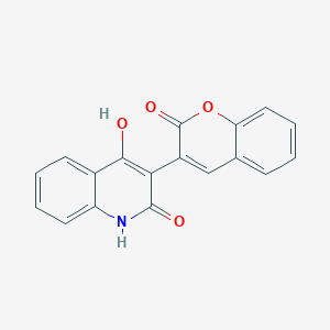 molecular formula C18H11NO4 B5913282 4-hydroxy-3-(2-oxo-2H-chromen-3-yl)-2(1H)-quinolinone 