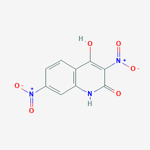 molecular formula C9H5N3O6 B5913340 4-hydroxy-3,7-dinitro-2(1H)-quinolinone 