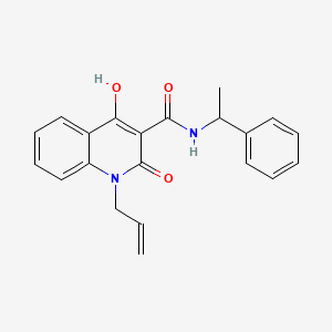molecular formula C21H20N2O3 B5913364 1-allyl-4-hydroxy-2-oxo-N-(1-phenylethyl)-1,2-dihydro-3-quinolinecarboxamide 
