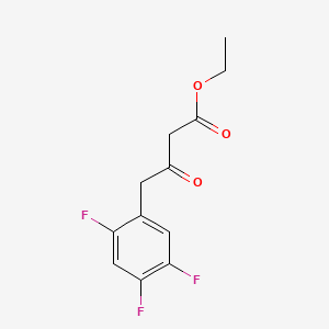 molecular formula C12H11F3O3 B591337 Ethyl 3-oxo-4-(2,4,5-trifluorophenyl)butanoate CAS No. 1151240-88-8