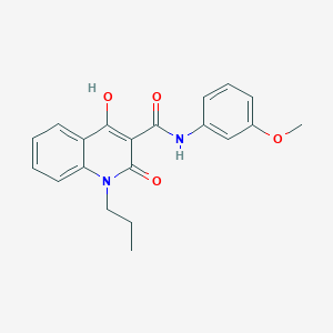 4-hydroxy-N-(3-methoxyphenyl)-2-oxo-1-propyl-1,2-dihydro-3-quinolinecarboxamide