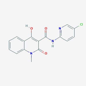 molecular formula C16H12ClN3O3 B5913378 N-(5-chloro-2-pyridinyl)-4-hydroxy-1-methyl-2-oxo-1,2-dihydro-3-quinolinecarboxamide 