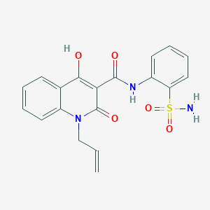 molecular formula C19H17N3O5S B5913407 1-allyl-N-[2-(aminosulfonyl)phenyl]-4-hydroxy-2-oxo-1,2-dihydro-3-quinolinecarboxamide CAS No. 5561-73-9
