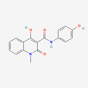 molecular formula C17H14N2O4 B5913414 4-hydroxy-N-(4-hydroxyphenyl)-1-methyl-2-oxo-1,2-dihydro-3-quinolinecarboxamide 