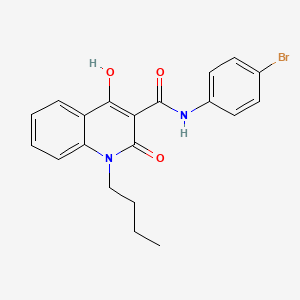 molecular formula C20H19BrN2O3 B5913432 N-(4-bromophenyl)-1-butyl-4-hydroxy-2-oxo-1,2-dihydro-3-quinolinecarboxamide CAS No. 303093-29-0