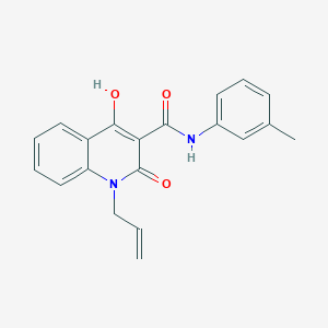 molecular formula C20H18N2O3 B5913534 1-allyl-4-hydroxy-N-(3-methylphenyl)-2-oxo-1,2-dihydro-3-quinolinecarboxamide 