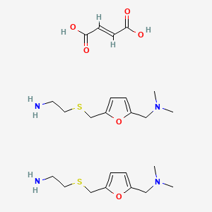 B591354 5-(((2-Aminoethyl)thio)methyl)-N,N-dimethyl-2-furanmethanamine hemifumarate CAS No. 256948-32-0