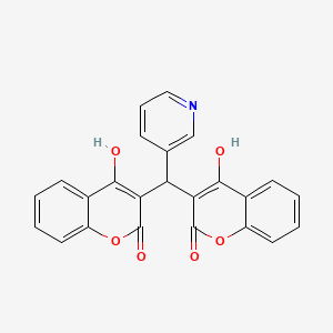 molecular formula C24H15NO6 B5913544 3,3'-(3-pyridinylmethylene)bis(4-hydroxy-2H-chromen-2-one) CAS No. 103569-55-7
