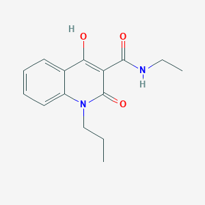 molecular formula C15H18N2O3 B5913556 N-ethyl-4-hydroxy-2-oxo-1-propyl-1,2-dihydro-3-quinolinecarboxamide 