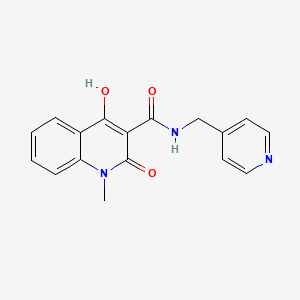 4-hydroxy-1-methyl-2-oxo-N-(4-pyridinylmethyl)-1,2-dihydro-3-quinolinecarboxamide