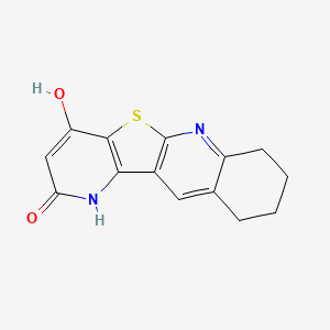 molecular formula C14H12N2O2S B5913598 2-hydroxy-7,8,9,10-tetrahydropyrido[2',3':4,5]thieno[2,3-b]quinolin-4(1H)-one 
