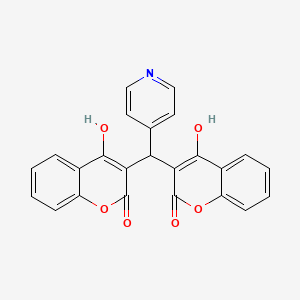 molecular formula C24H15NO6 B5913627 3,3'-(4-pyridinylmethylene)bis(4-hydroxy-2H-chromen-2-one) CAS No. 392290-55-0