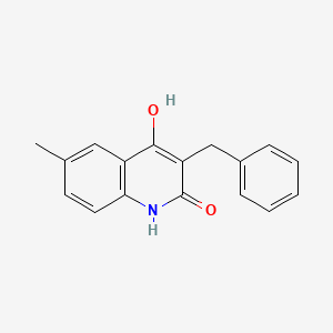 molecular formula C17H15NO2 B5913639 3-benzyl-4-hydroxy-6-methyl-2(1H)-quinolinone 
