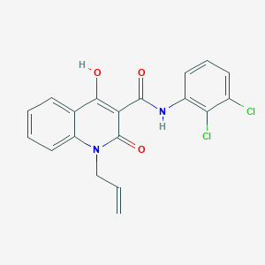 molecular formula C19H14Cl2N2O3 B5913687 1-allyl-N-(2,3-dichlorophenyl)-4-hydroxy-2-oxo-1,2-dihydro-3-quinolinecarboxamide 