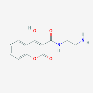 molecular formula C12H12N2O4 B5913688 N-(2-aminoethyl)-4-hydroxy-2-oxo-2H-chromene-3-carboxamide 