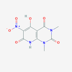 molecular formula C9H8N4O6 B5913700 7-hydroxy-1,3-dimethyl-6-nitropyrido[2,3-d]pyrimidine-2,4,5(1H,3H,8H)-trione 