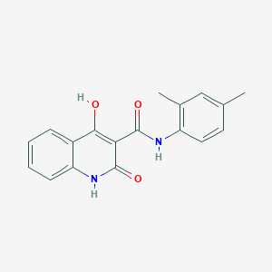molecular formula C18H16N2O3 B5913707 N-(2,4-dimethylphenyl)-4-hydroxy-2-oxo-1,2-dihydro-3-quinolinecarboxamide 