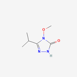 molecular formula C6H11N3O2 B591373 3-Isopropyl-4-methoxy-1H-1,2,4-triazol-5(4H)-one CAS No. 135301-67-6