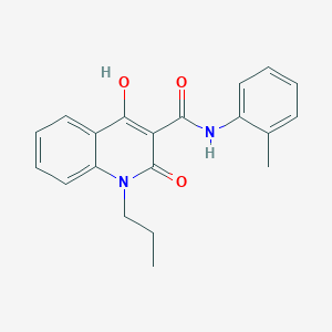 molecular formula C20H20N2O3 B5913731 4-hydroxy-N-(2-methylphenyl)-2-oxo-1-propyl-1,2-dihydro-3-quinolinecarboxamide 