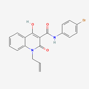 molecular formula C19H15BrN2O3 B5913734 1-allyl-N-(4-bromophenyl)-4-hydroxy-2-oxo-1,2-dihydro-3-quinolinecarboxamide CAS No. 303093-28-9