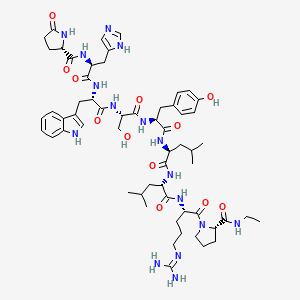 molecular formula C59H84N16O12 B591374 Leuprorelin CAS No. 54785-87-4