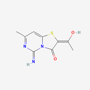molecular formula C9H9N3O2S B5913749 1-(3-hydroxy-5-imino-7-methyl-5H-[1,3]thiazolo[3,2-c]pyrimidin-2-yl)ethanone 