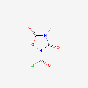 4-Methyl-3,5-dioxo-1,2,4-oxadiazolidine-2-carbonyl chloride