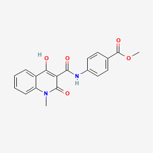 molecular formula C19H16N2O5 B5913774 methyl 4-{[(4-hydroxy-1-methyl-2-oxo-1,2-dihydro-3-quinolinyl)carbonyl]amino}benzoate 