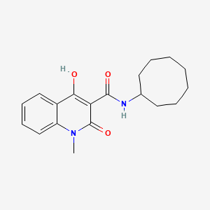 molecular formula C19H24N2O3 B5913797 N-cyclooctyl-4-hydroxy-1-methyl-2-oxo-1,2-dihydro-3-quinolinecarboxamide 