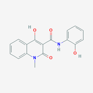 molecular formula C17H14N2O4 B5913806 4-hydroxy-N-(2-hydroxyphenyl)-1-methyl-2-oxo-1,2-dihydro-3-quinolinecarboxamide 