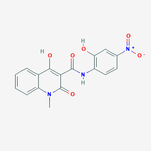 molecular formula C17H13N3O6 B5913815 4-hydroxy-N-(2-hydroxy-4-nitrophenyl)-1-methyl-2-oxo-1,2-dihydro-3-quinolinecarboxamide 