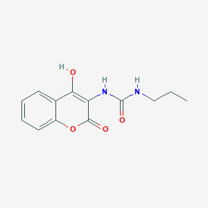 molecular formula C13H14N2O4 B5913821 N-(4-hydroxy-2-oxo-2H-chromen-3-yl)-N'-propylurea 