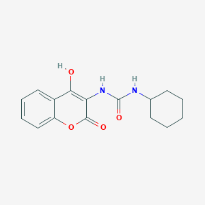 molecular formula C16H18N2O4 B5913826 N-cyclohexyl-N'-(4-hydroxy-2-oxo-2H-chromen-3-yl)urea 